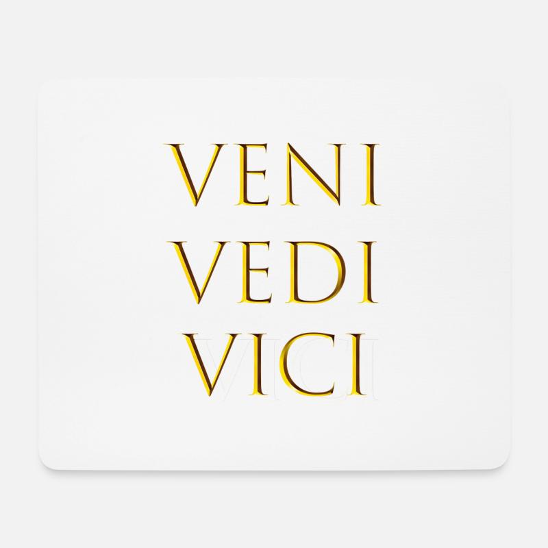 veni vedi veci - Mousepad (Querformat) - Weiß