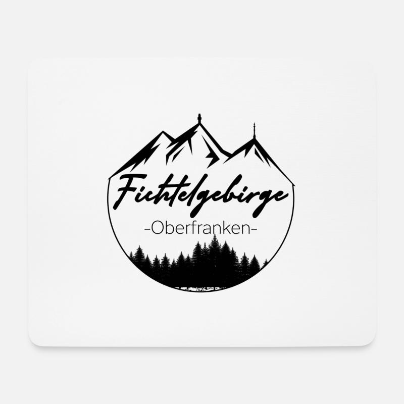 Fichtelgebirge Oberfranken Fichtelhills - Mousepad (Querformat) - Weiß