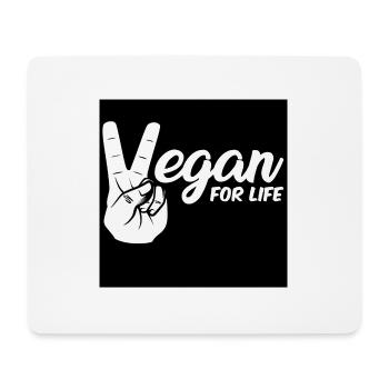 Vegan. - Tapis de souris (format paysage) - blanc - Devant