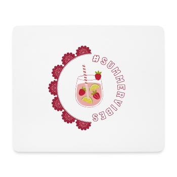 Ambiance estivale - Strawberries Design - Tapis de souris (format paysage) - blanc - Devant