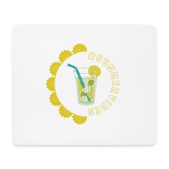 Ambiance estivale - Lemon Design - Tapis de souris (format paysage) - blanc - Devant