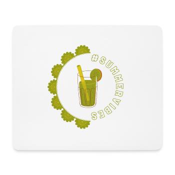 Ambiance estivale - Kiwi Design - Tapis de souris (format paysage) - blanc - Devant