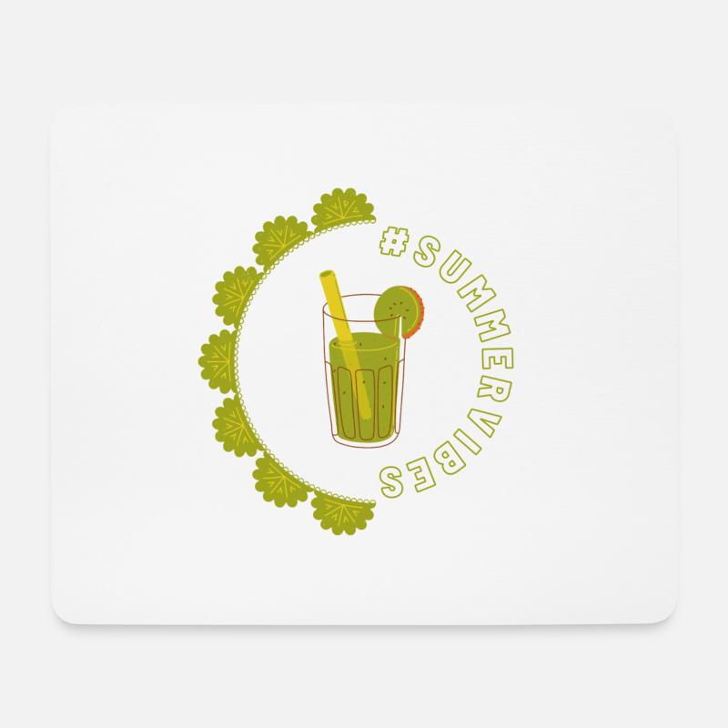 Summer vibes - Kiwi Design - Mousepad (Querformat) - Weiß