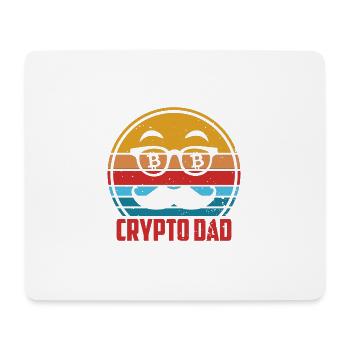 Crypto dad - Tapis de souris (format paysage) - blanc - Devant