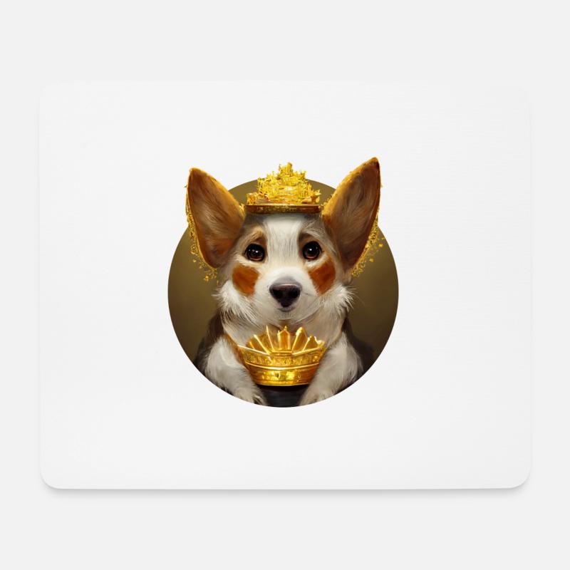 Corgi Queen - Mousepad (Querformat) - Weiß