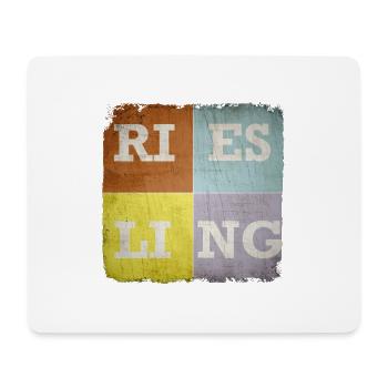 Riesling bunt - Mousepad (Querformat) - Weiß - Vorne