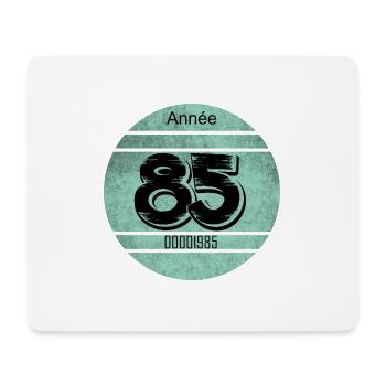 Vignette auto vintage 1985 - Tapis de souris (format paysage) - blanc - Devant