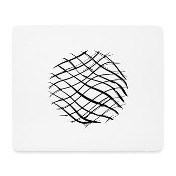 kreuze muster kreuz kreis - Mousepad (Querformat) - Weiß - Vorne