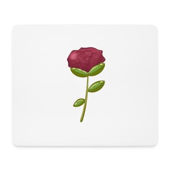 Fleur violette symbole nature - Tapis de souris (format paysage) - blanc - Devant