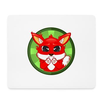 Fox big eyes - Mouse Pad (horizontal) - white - Front