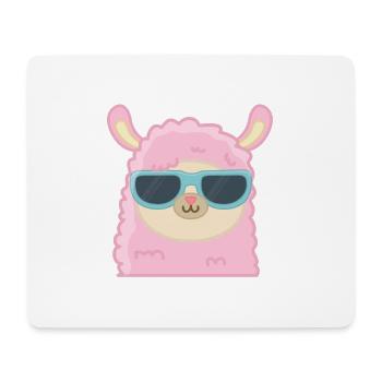 Coole Lama - Mousepad (Querformat) - Weiß - Vorne