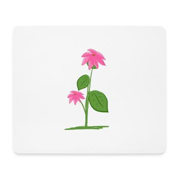 Planter des fleurs végétales - Tapis de souris (format paysage) - blanc - Devant