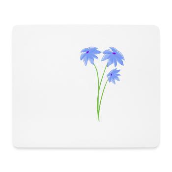 Planter des plantes à fleurs violettes - Tapis de souris (format paysage) - blanc - Devant