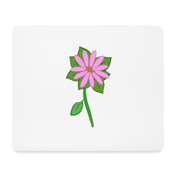 Flower Symbol Pink Plant - Mouse Pad (horizontal) - white - Front