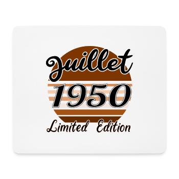 Juillet 1950 Limited édition | Bois Bruns - Tapis de souris (format paysage) - blanc - Devant