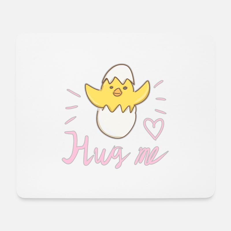 umarme mich Vogel Küken Tier liebe - Mousepad (Querformat) - Weiß