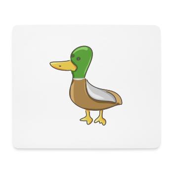 Duck Bird Animal Symbol Cute Cartoon - Mouse Pad (horizontal) - white - Front