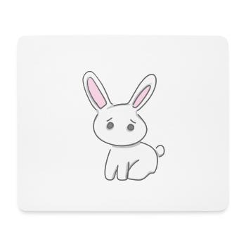 Hase Tier Symbol süß cartoon - Mousepad (Querformat) - Weiß - Vorne