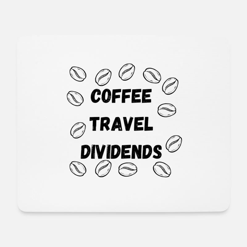 Coffee Travel Dividend - Mouse Pad (horizontal) - white
