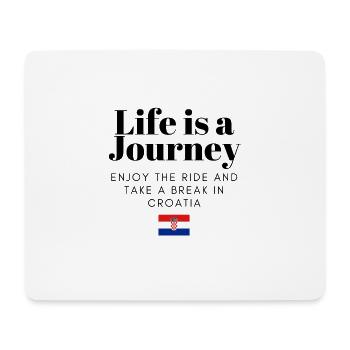 Reise nach Kroatien - Mousepad (Querformat) - Weiß - Vorne