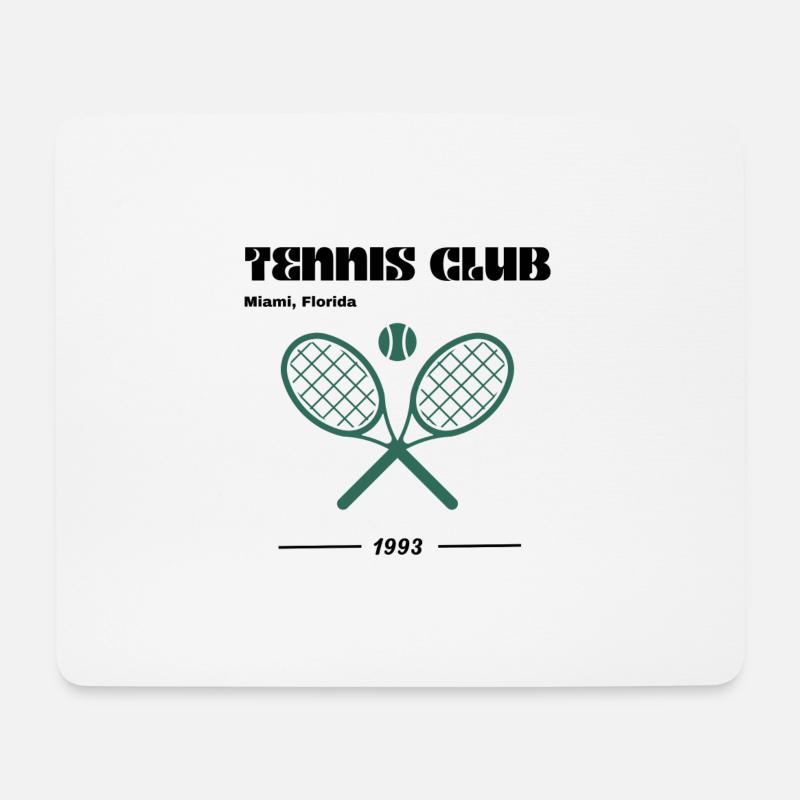 Tennis Club - Mousepad (Querformat) - Weiß