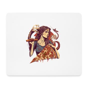 SnakeDevilsSlice - ThePizzfather - Mousepad (Querformat) - Weiß - Vorne