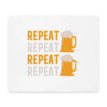 REPEAT - Mousepad (Querformat) - Weiß - Vorne