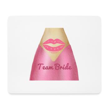 Team Bride - Mousepad (Querformat) - Weiß - Vorne