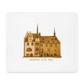 Neustadt an der Orla Thuringia town hall - Mouse Pad (horizontal) - white - Front
