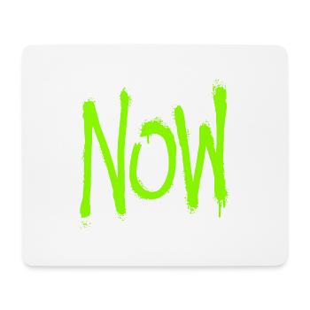 Now - Mousepad (Querformat) - Weiß - Vorne