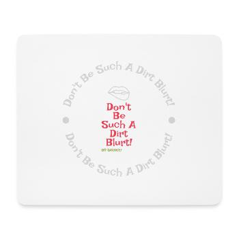 DBSADB Rouge & Vert - Tapis de souris (format paysage) - blanc - Devant