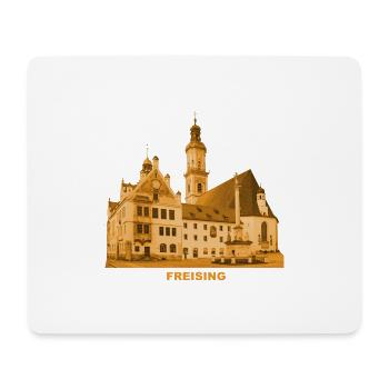 Freising, Hôtel de ville, Isar, Munich, Bavière - Tapis de souris (format paysage) - blanc - Devant