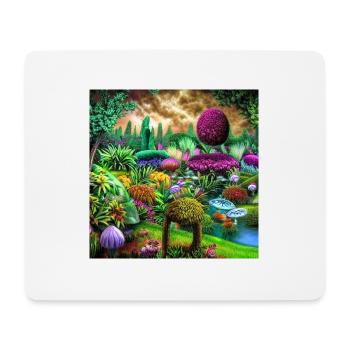 Future Garten - Mousepad (Querformat) - Weiß - Vorne