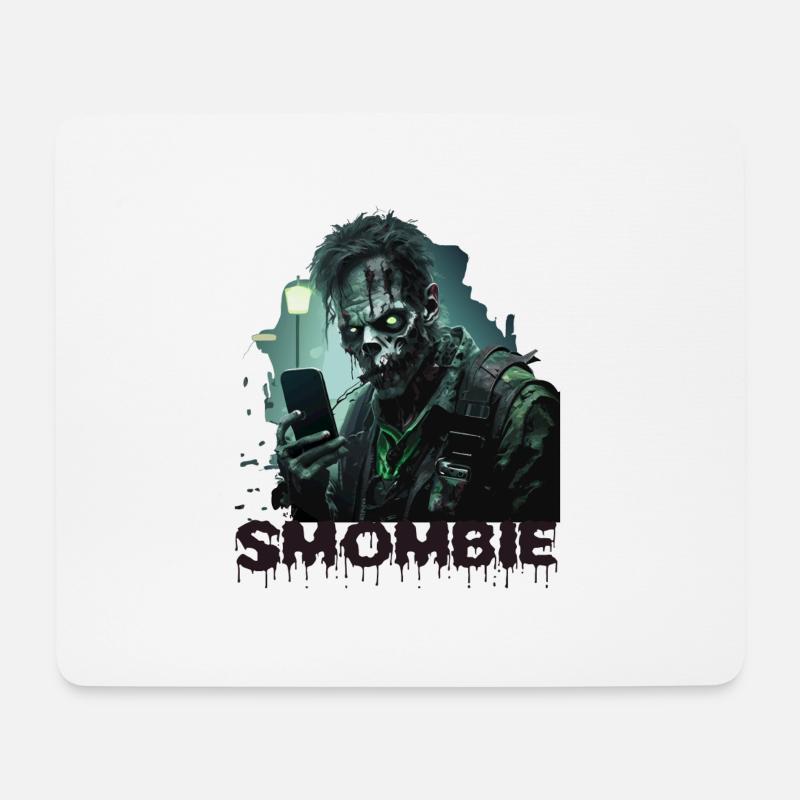 smombie - Mousepad (Querformat) - Weiß