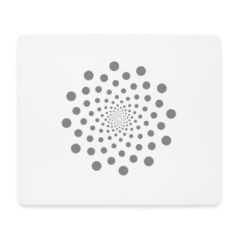 om zeichen chakra muster spirit unendlich punkte - Mousepad (Querformat) - Weiß - Vorne