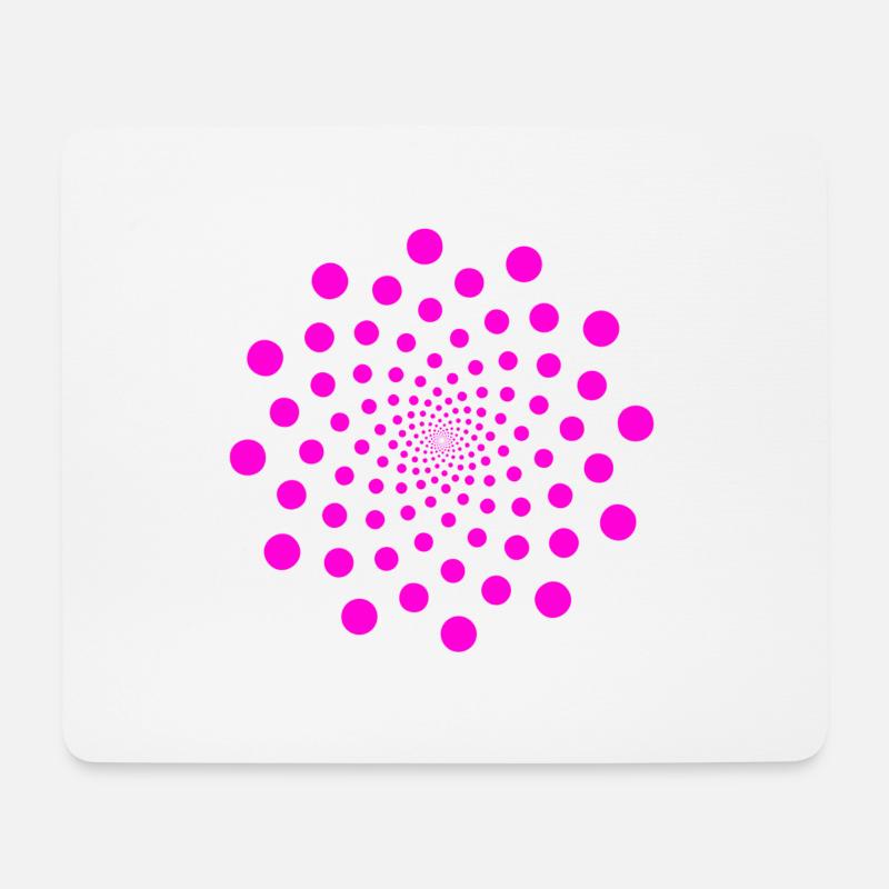om zeichen chakra blume spirit unendlich neon pink - Mousepad (Querformat) - Weiß