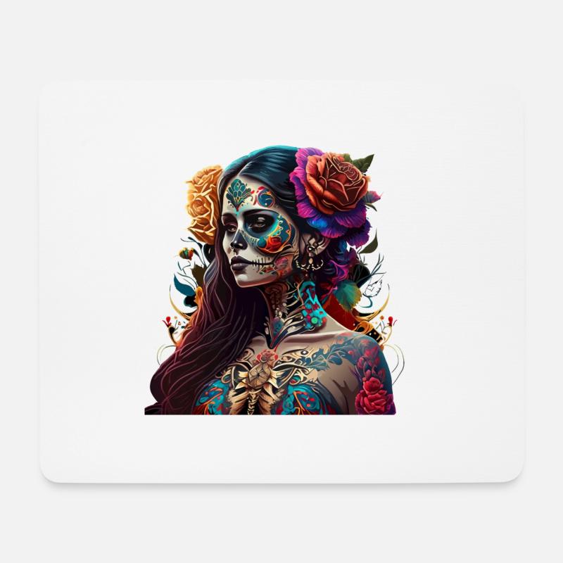 Dia de Muertos - Mouse Pad (horizontal) - white