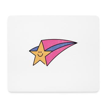 Retro Shooting Star - Mouse Pad (horizontal) - white - Front