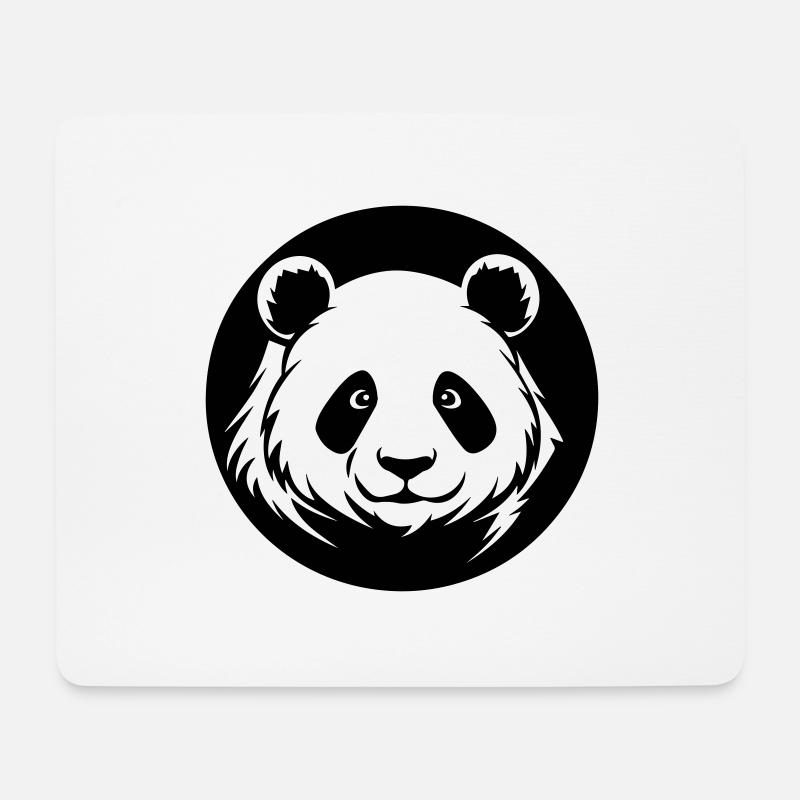 Panda - Mousepad (Querformat) - Weiß