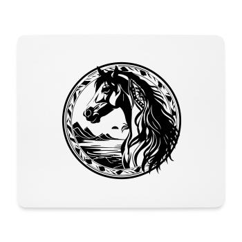 Horse - Mouse Pad (horizontal) - white - Front