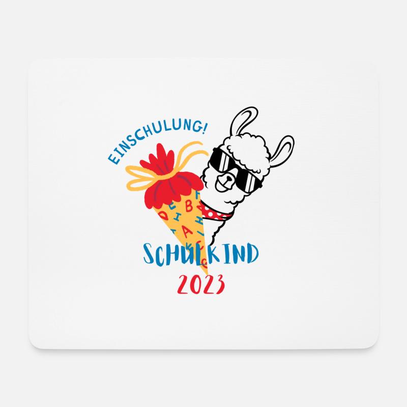 Schulstart-Schulkind-Schulanfang - Mousepad (Querformat) - Weiß