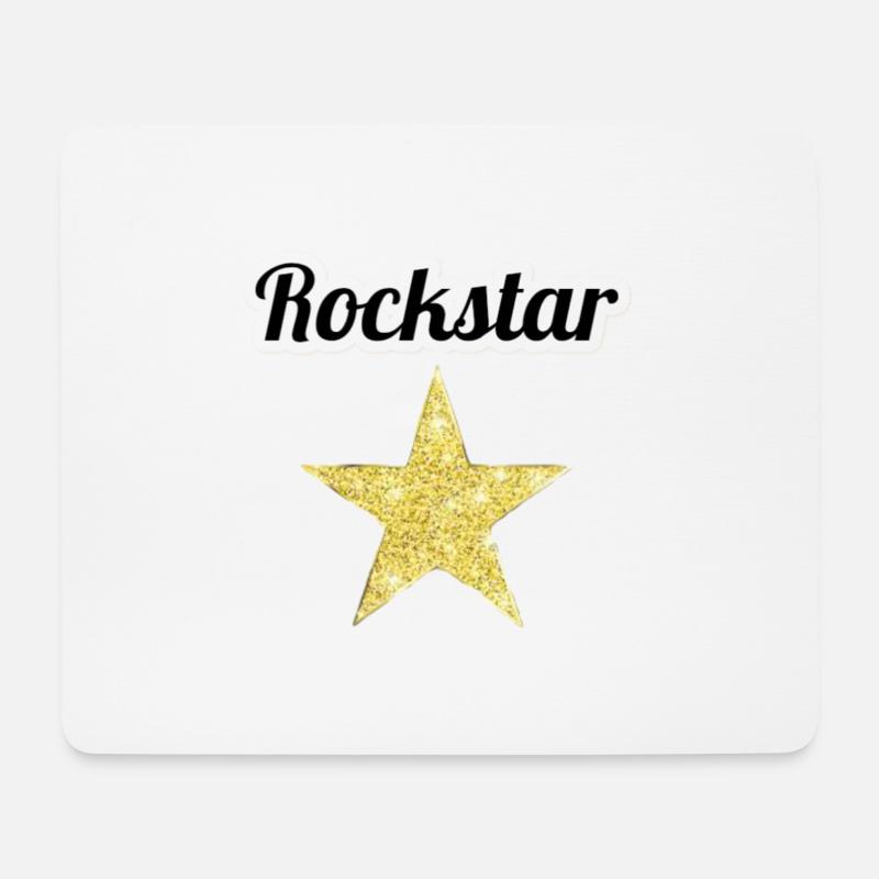 Rock Star - Mouse Pad (horizontal) - white