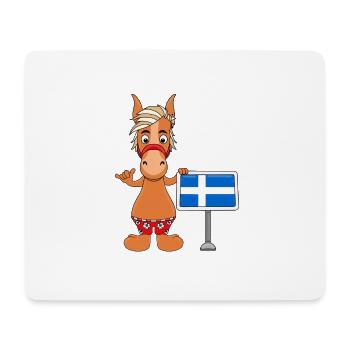 PFERD - PONY - SHETLANDINSELN - SHETLAND - SHETTY - Mousepad (Querformat) - Weiß - Vorne