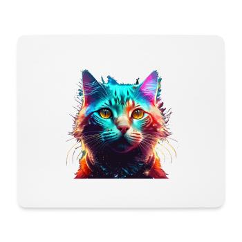 Cat Colorful - Mouse Pad (horizontal) - white - Front