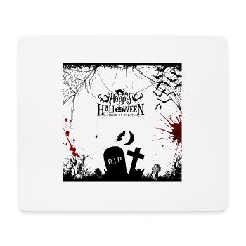 Halloween RIP Grusel Friedhof Blut - Mousepad (Querformat) - Weiß - Vorne