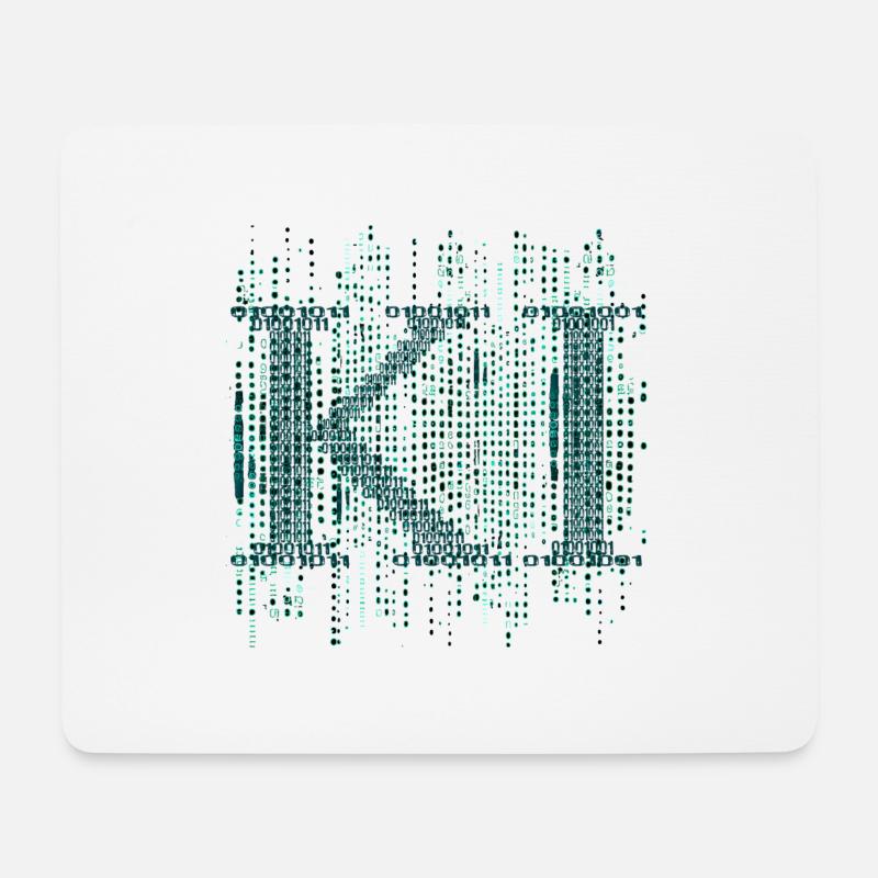 KI - Mousepad (Querformat) - Weiß