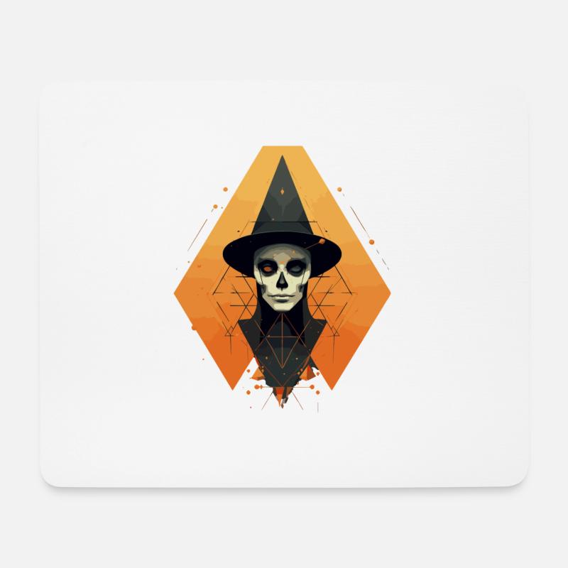 Halloween Hexe - Mousepad (Querformat) - Weiß