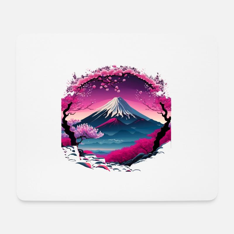 cherry blossom Japan - Mouse Pad (horizontal) - white