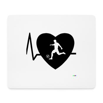 Heartbeat Football 2 (en anglais seulement) - Tapis de souris (format paysage) - blanc - Devant