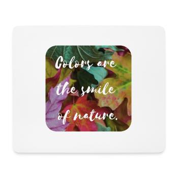 The smile of nature - Mousepad (Querformat) - Weiß - Vorne